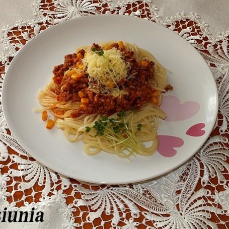 Krok 5 - Spaghetti z dodatkiem kukurydzy foto