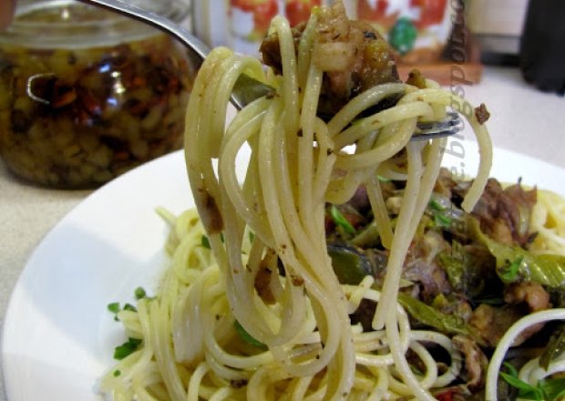 Fotografia przedstawiająca Spaghetti z duszonym mięsem