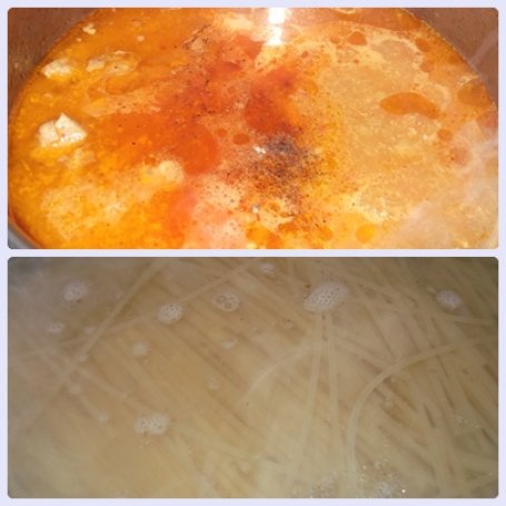 Krok 2 - Spaghetti z gulaszem wp. w sosie paprykowym foto