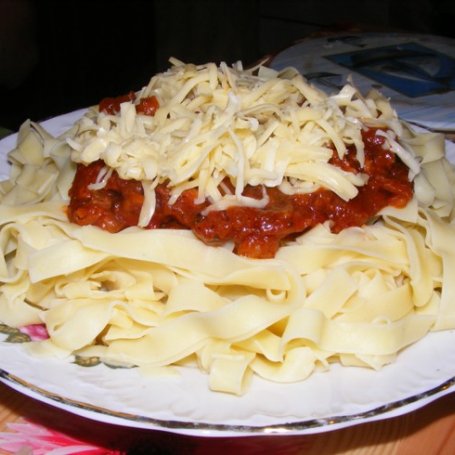 Krok 6 - Spaghetti z makaronem wstążka foto