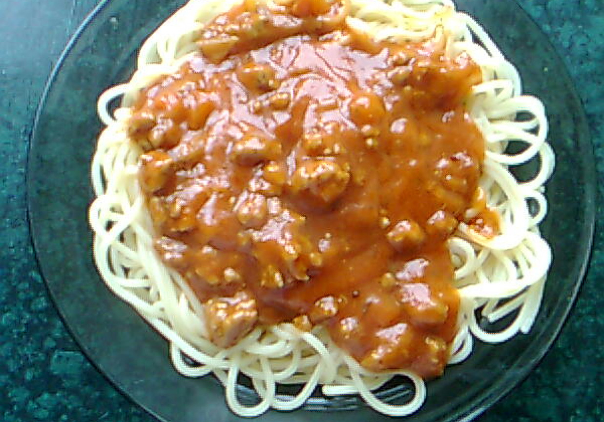 Spaghetti z mielonym foto