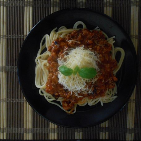 Krok 6 - Spaghetti z mięsem i boczkiem foto
