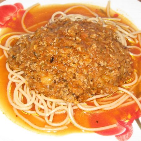 Krok 3 - Spaghetti z mięsno cukiniowym sosem foto