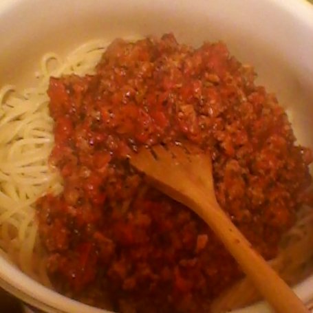 Krok 3 - spaghetti z pomidorami foto
