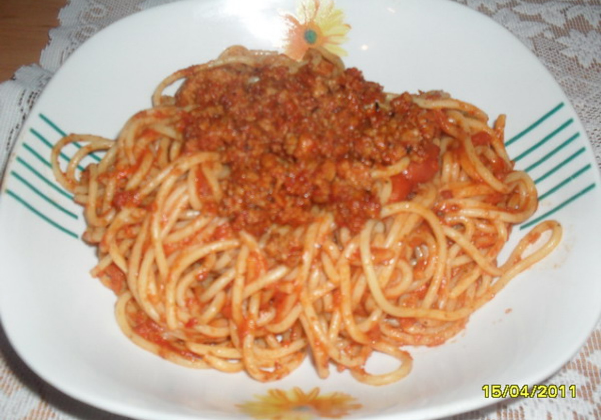 Spaghetti z Prymatem. foto