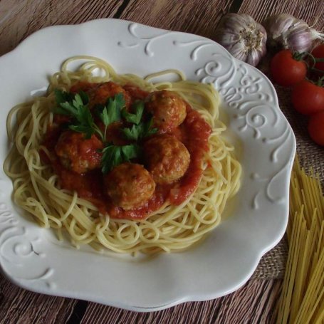 Krok 6 - Spaghetti z pulpetami foto