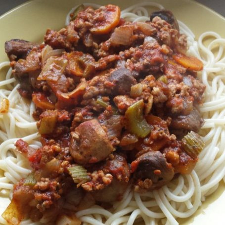 Krok 6 - Spaghetti z selerem naciowym i marchwią foto