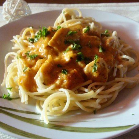 Krok 3 - Spaghetti z serkiem mascarpone foto
