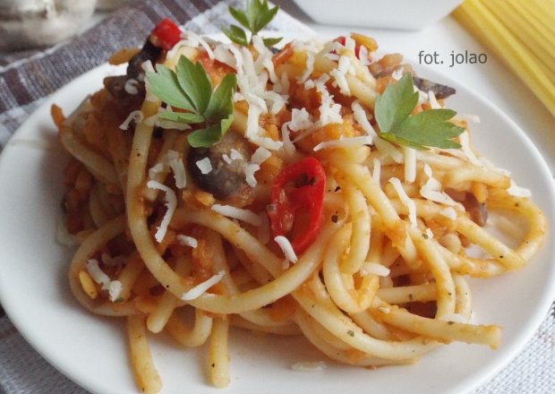 Fotografia przedstawiająca Spaghetti z soczewicą
