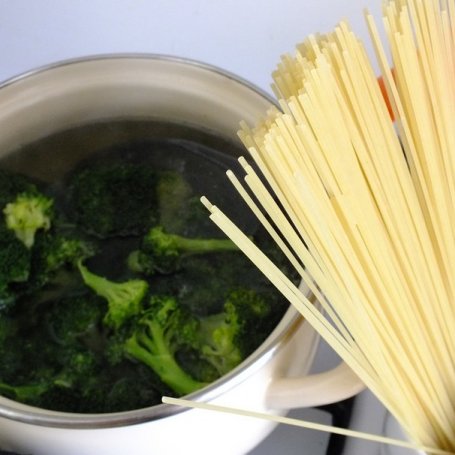 Krok 1 - Spaghetti z sosem drobiowo - brokułowym foto