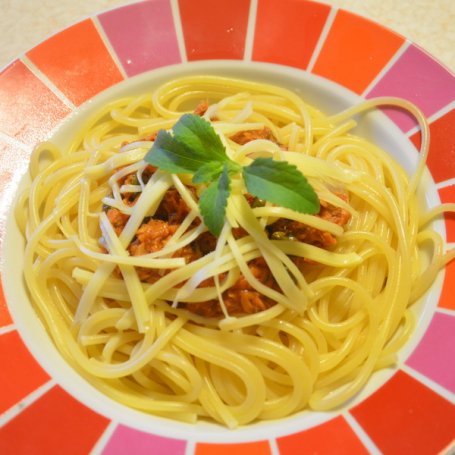 Krok 4 - Spaghetti z tuńczykiem i kaparami foto