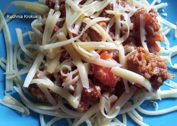 Fotografia przedstawiająca Spaghetti z tuńczykiem
