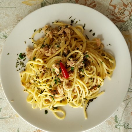 Krok 7 - Spaghetti z tuńczykiem foto