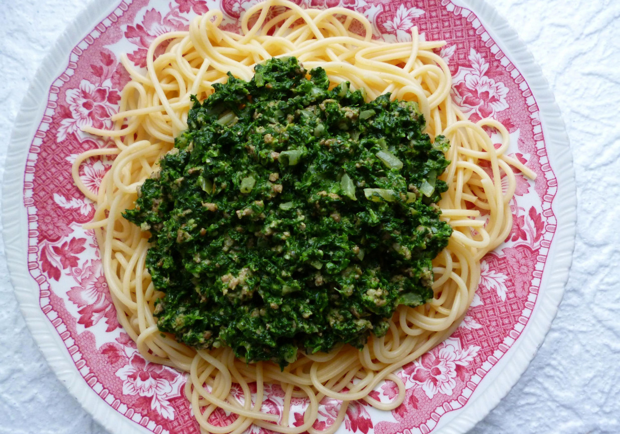 Spaghetti ze szpinakiem DoradcaSmaku.pl