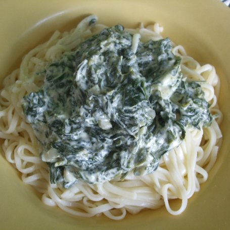 Krok 3 - SPAGHETTI ZE SZPINAKIEM foto