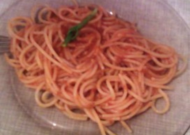 Fotografia przedstawiająca Spaghetyi z kotleta mielonego