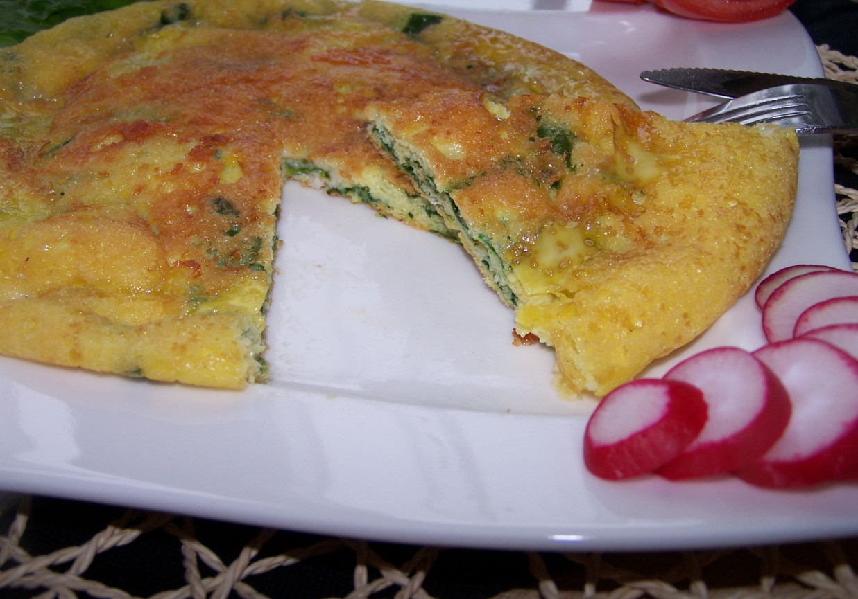 Specjalnie dla mojego męża, czyli omlet ze szpinakiem i gorgonzolą :) foto