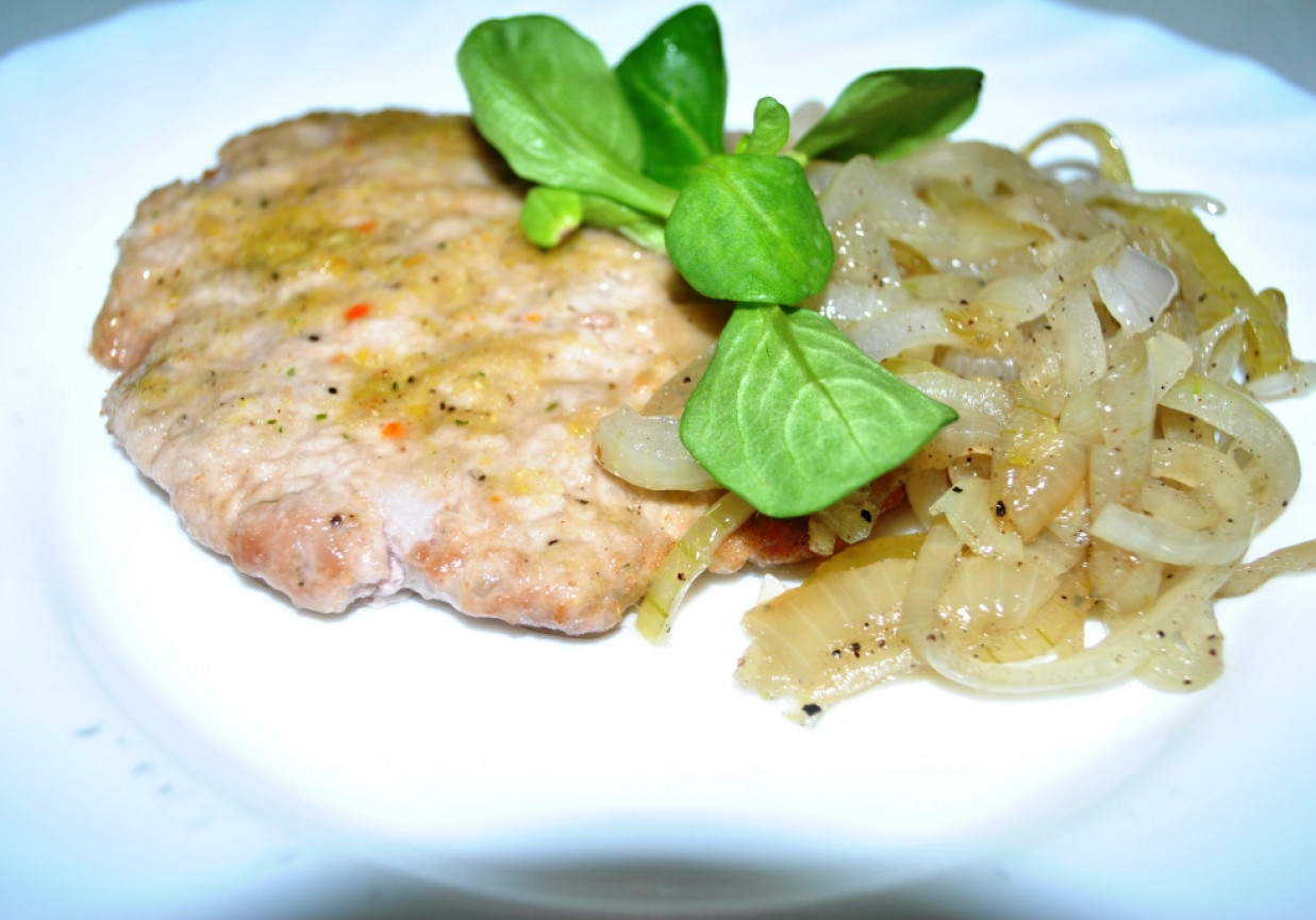 Stek wieprzowy z mielonego mięsa foto