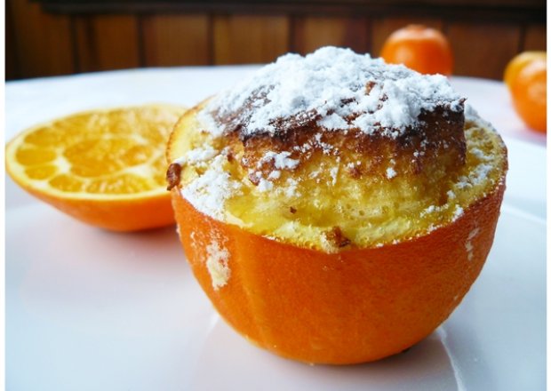 Fotografia przedstawiająca " Suflet pomarańczowy - świąteczny deser "