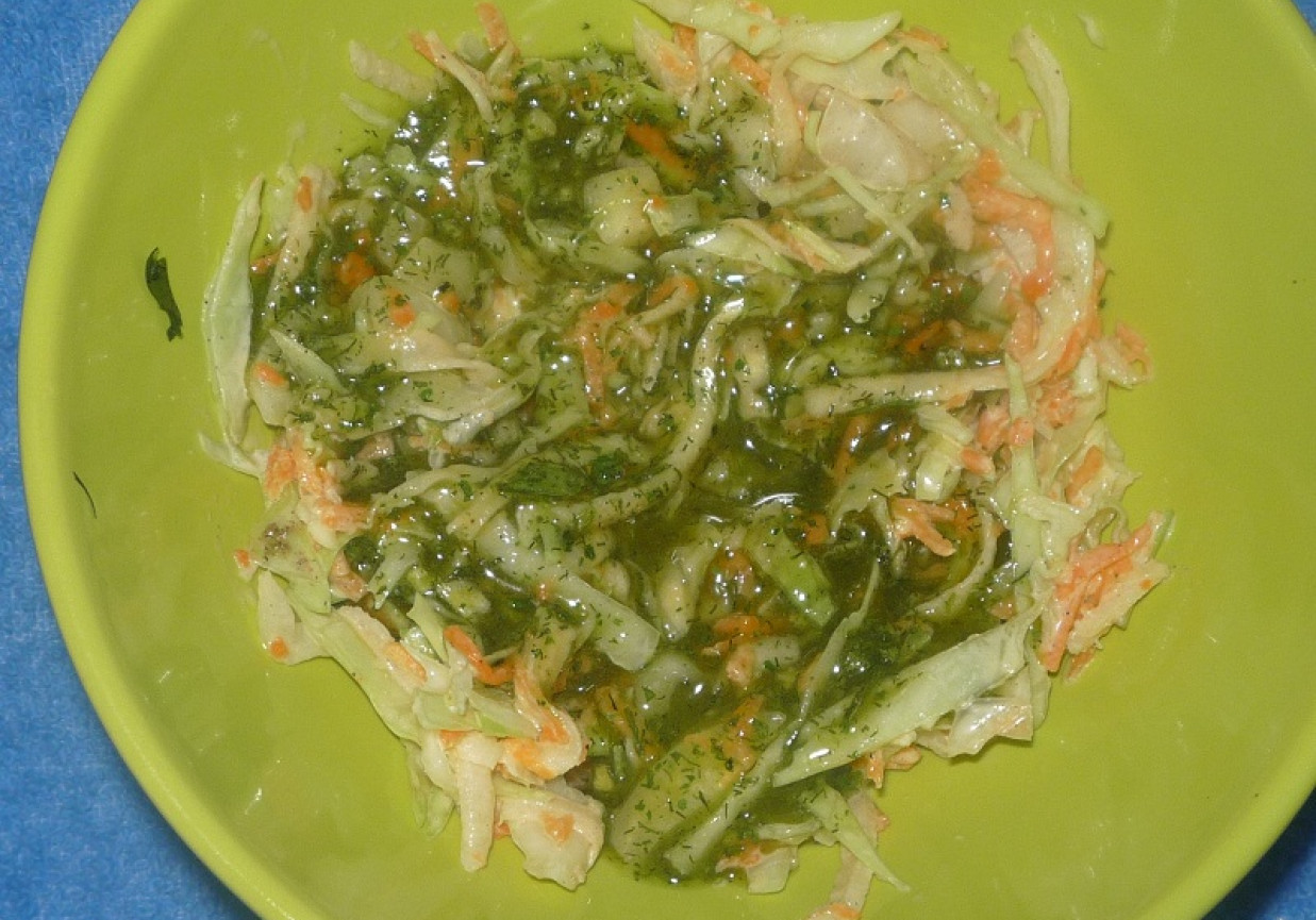 Surówka obiadowa z sosem koperkowym foto