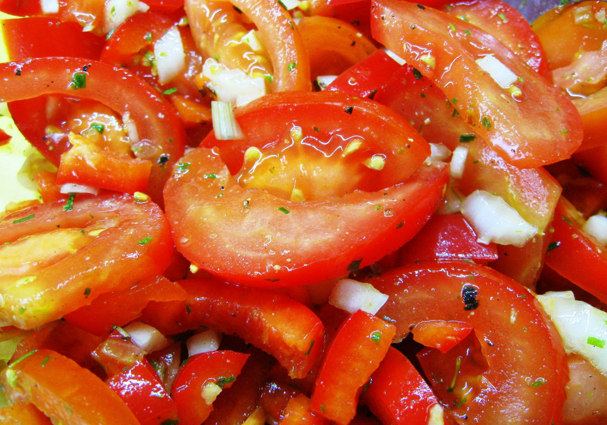 Surówka pomidorowo-paprykowa z balsamiczną nutą (Dukan) foto