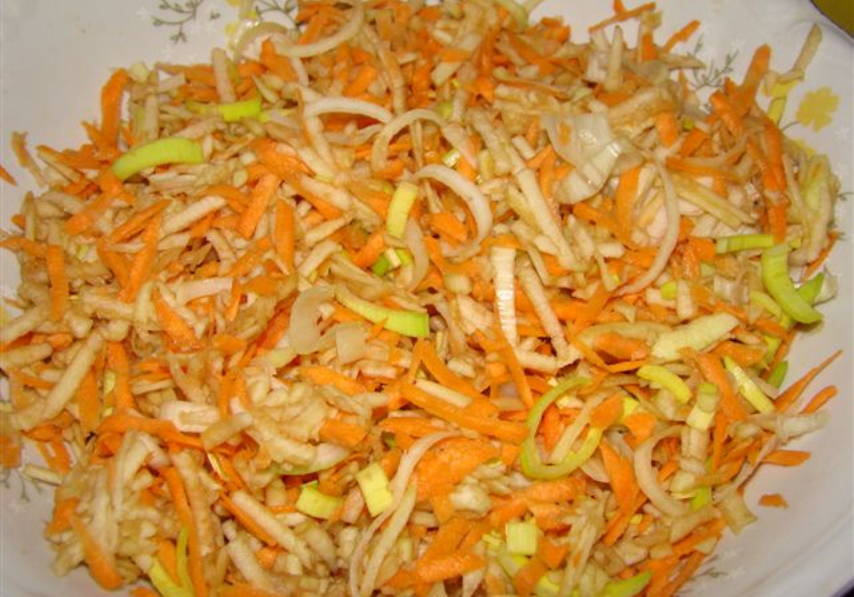 surówka z pora foto