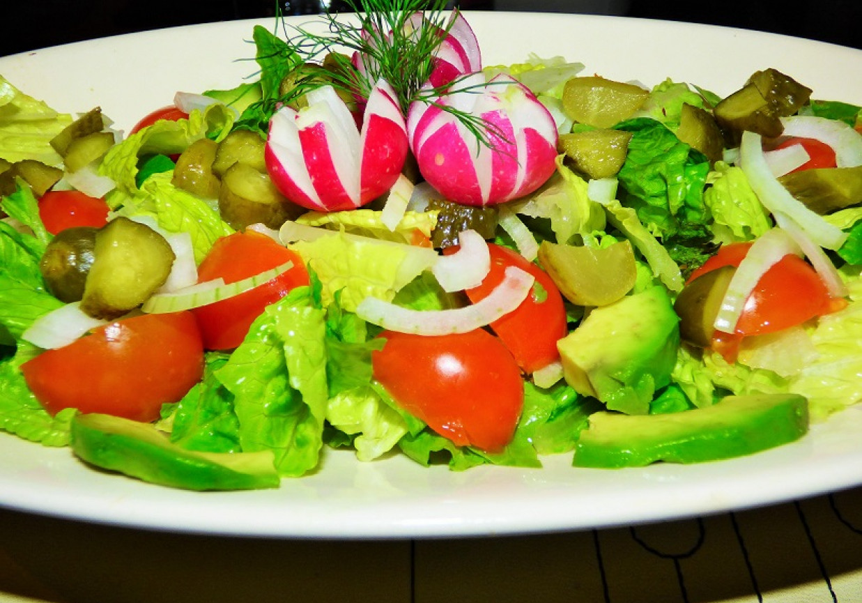 Surówka z rzymskiej salaty  foto