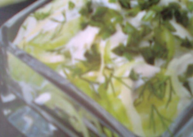 Fotografia przedstawiająca Surówka ze świeżych ogórków