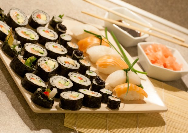 Fotografia przedstawiająca Sushi dla dwojga