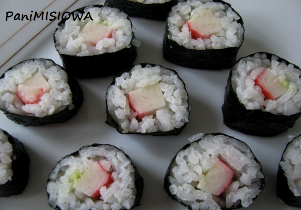 Sushi mini MAKI z krabem foto