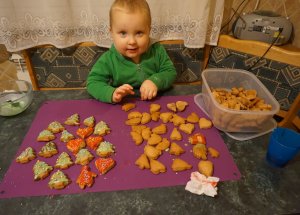 Świąteczna kuchnia okiem dziecka - pierniczki