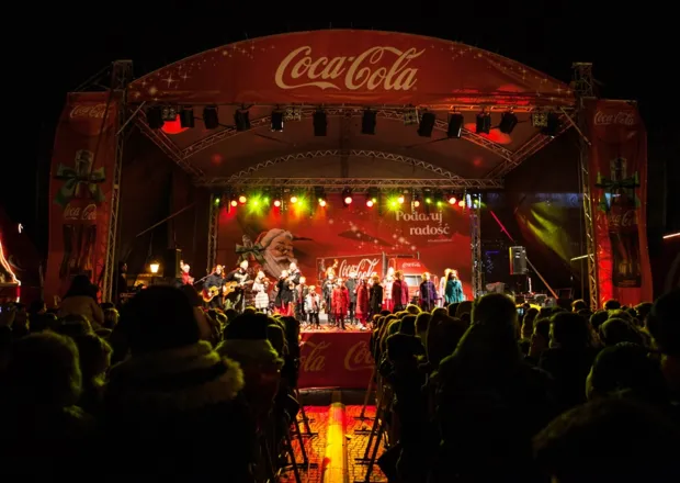 Świąteczne ciężarówki Coca-Cola w Gdańsku