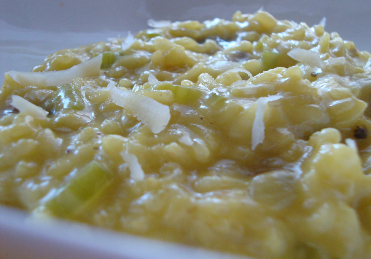 Szafranowe risotto z pieczarkami i selerem naciowym DoradcaSmaku.pl