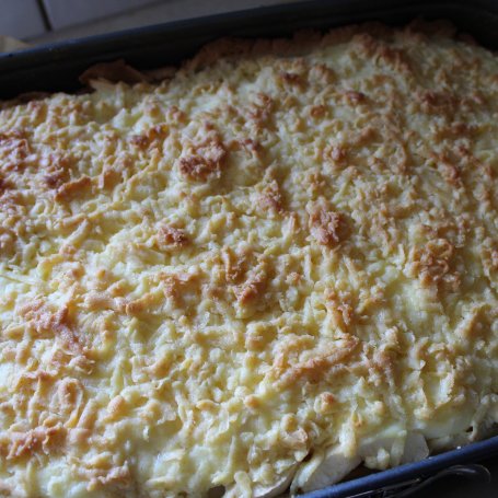 Krok 5 - Szarlotka z budyniem i kruszonką foto
