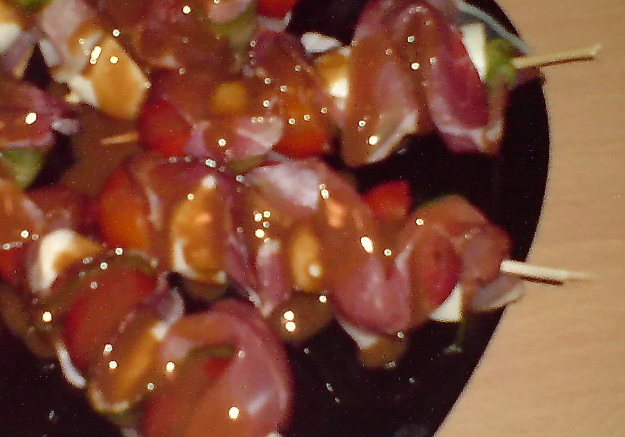 szaszłyki z szynki szwarcwaldzkiej foto