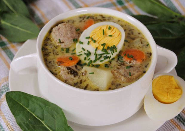 Fotografia przedstawiająca Szczawiowa zupa