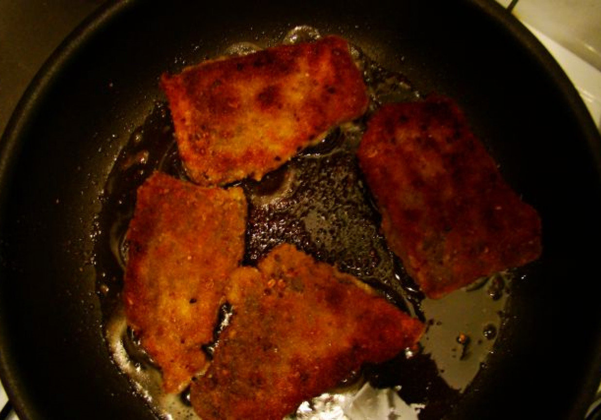 szczupak w razowj panierce z jajkiem foto