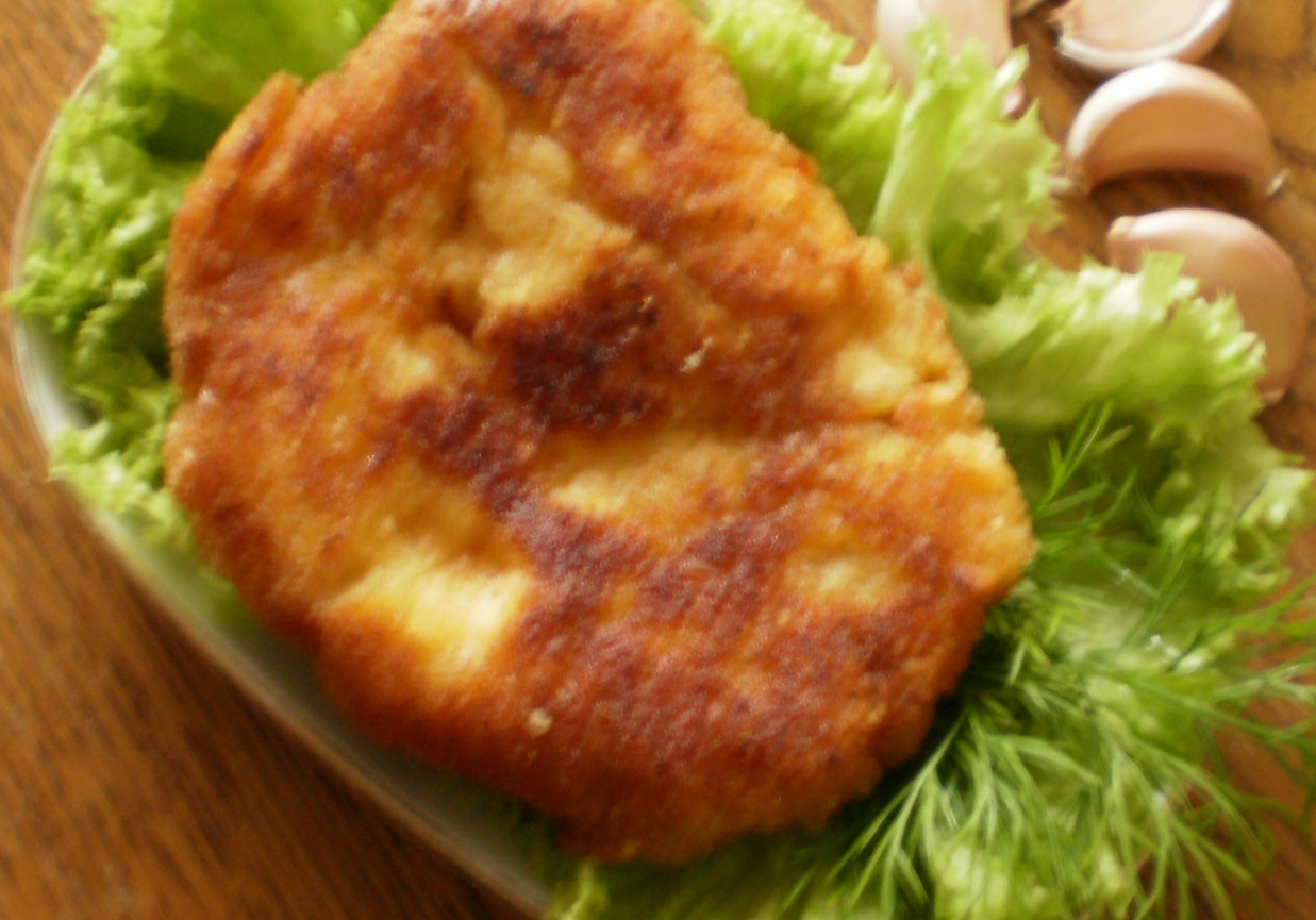 Sznycel drobiowy z masłem czosnkowym wg Buni : foto