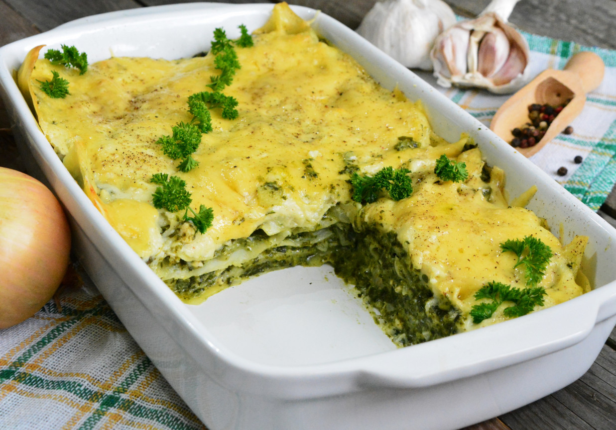 Szpinakowa lasagne foto