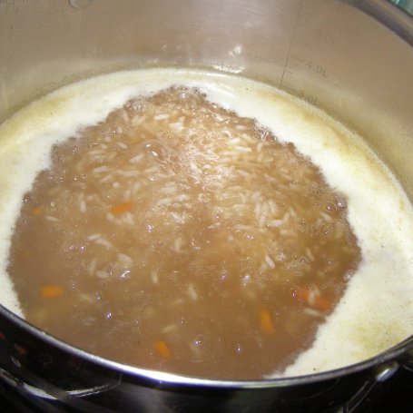 Krok 1 - szpinakowo-ryżowa zupa kremowa... foto