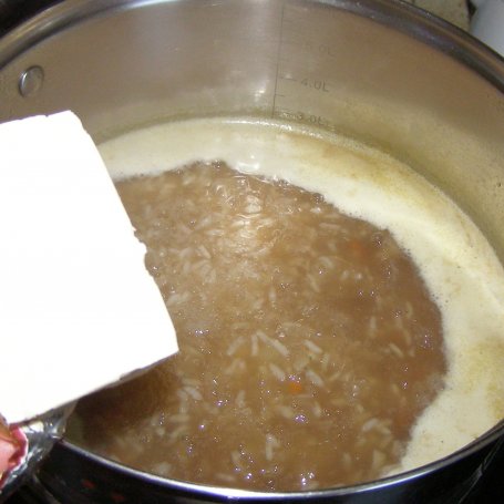 Krok 2 - szpinakowo-ryżowa zupa kremowa... foto