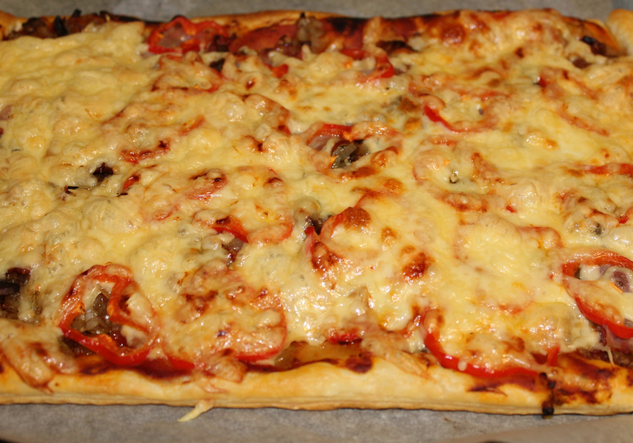 пицца на слоеном тесте грибная фото 4