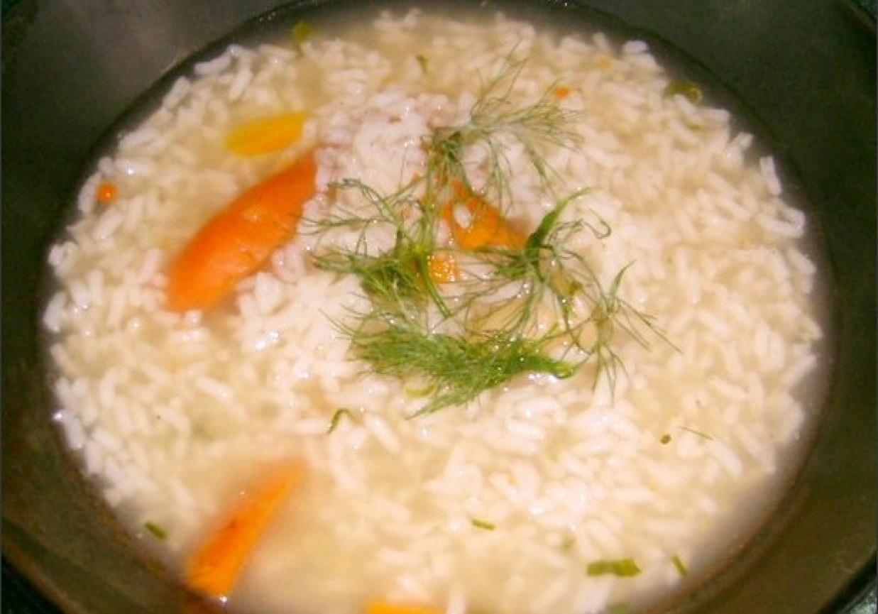 szybka ryżowa zupa foto