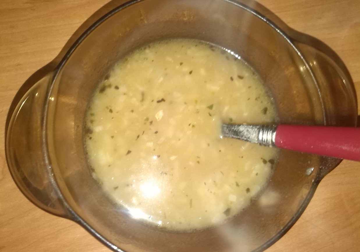 Szybka zupa cebulowa foto