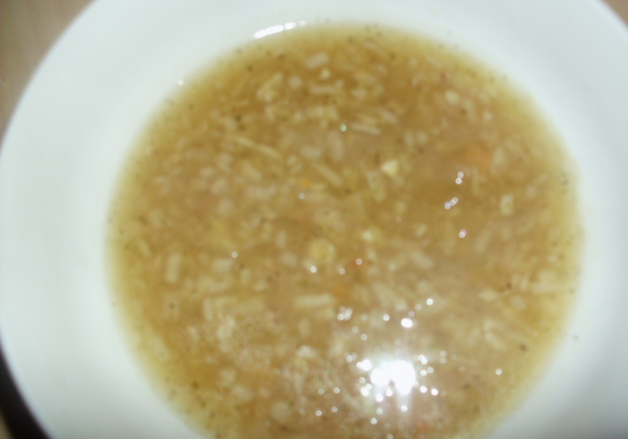 Szybka zupa cebulowa foto
