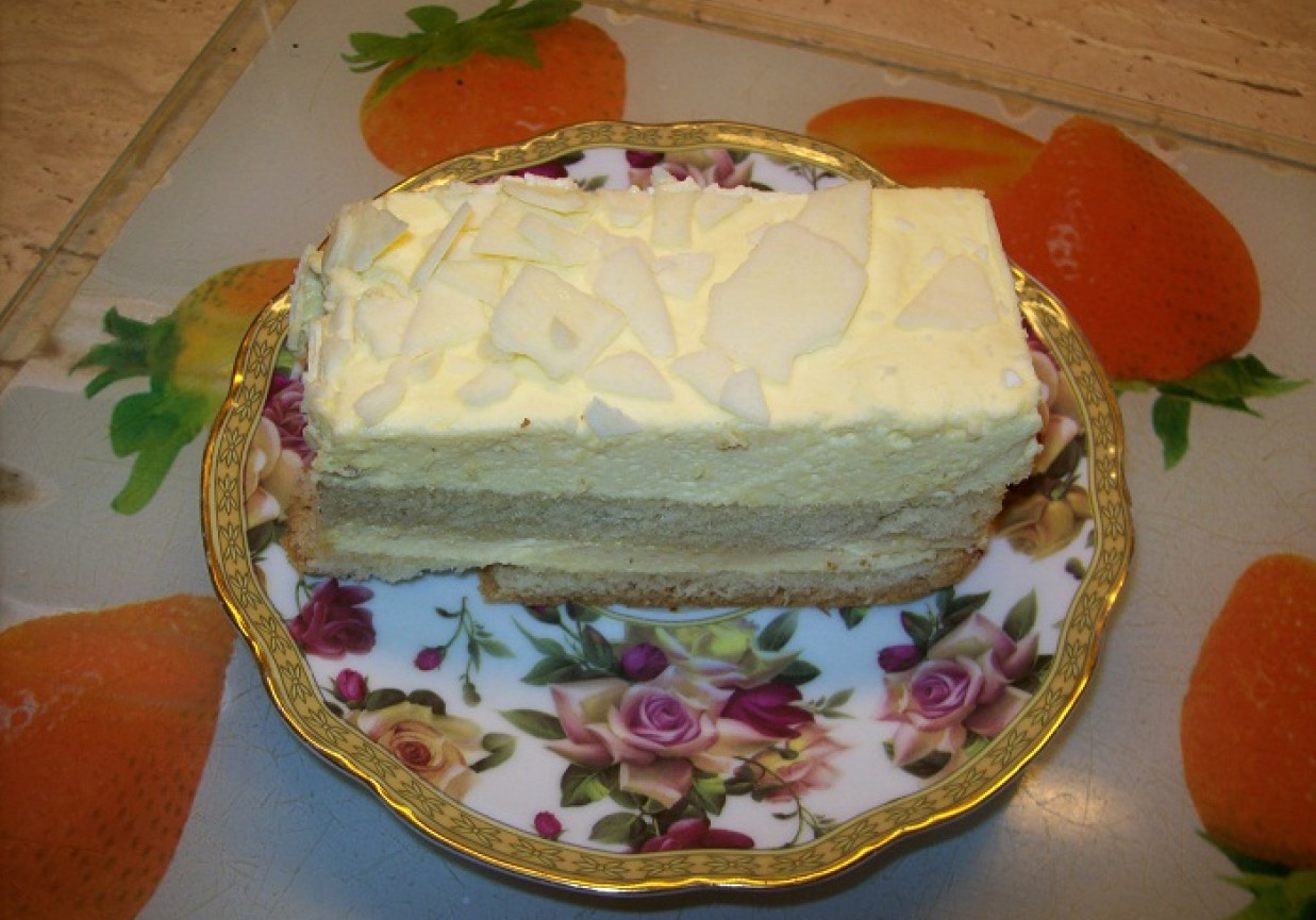 szybki biszkopt z masą advokad foto