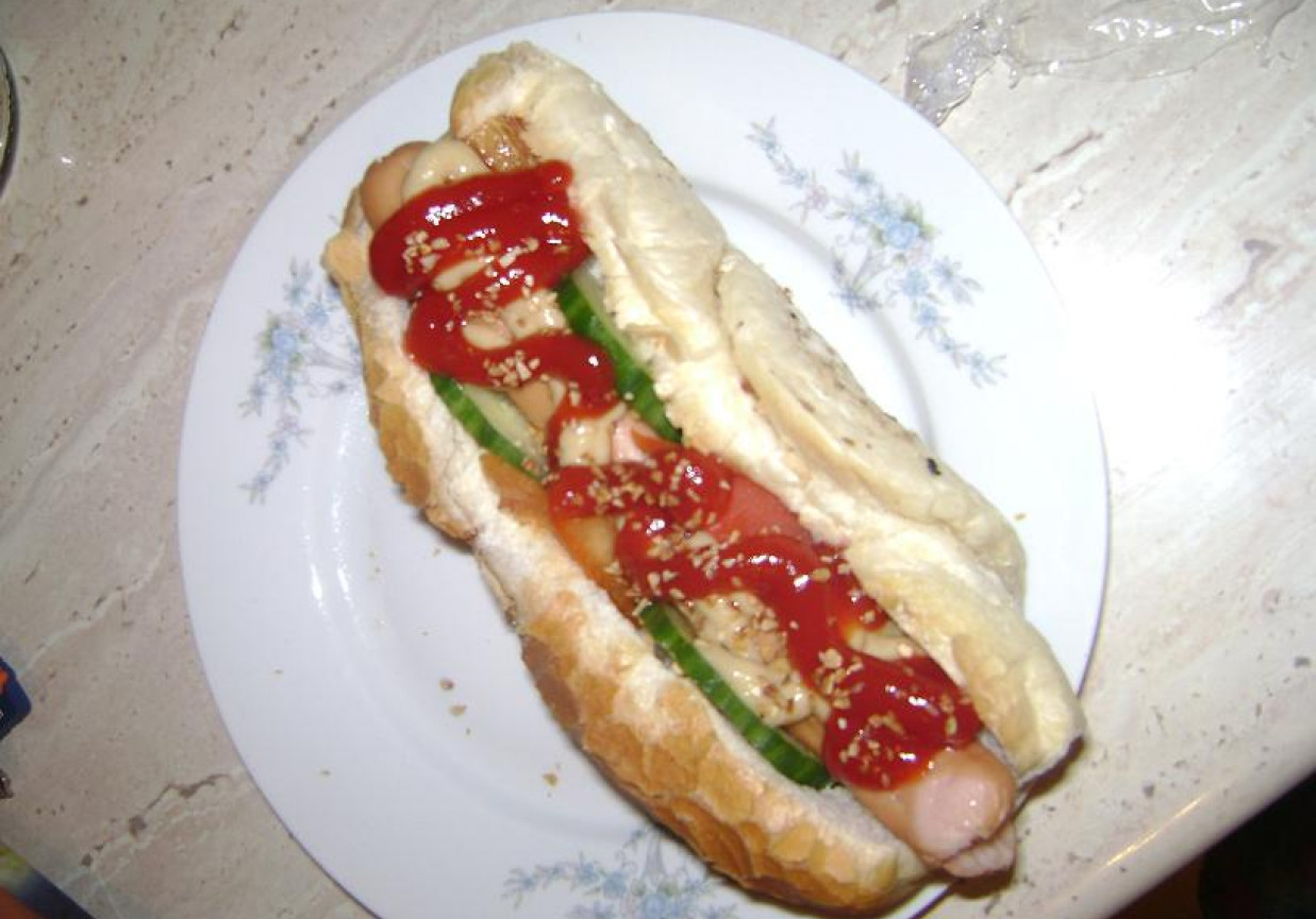 szybki hot dog foto