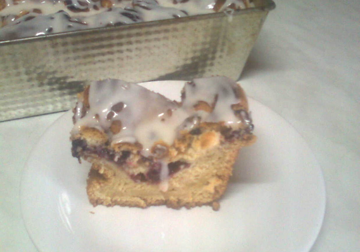 Szybki placek z owocami foto