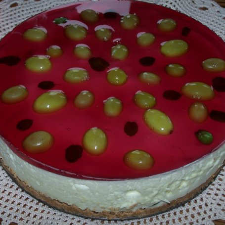 Krok 11 - Szybkie i lekkie ciasto na upały, czyli takie tam z winogronami :) foto