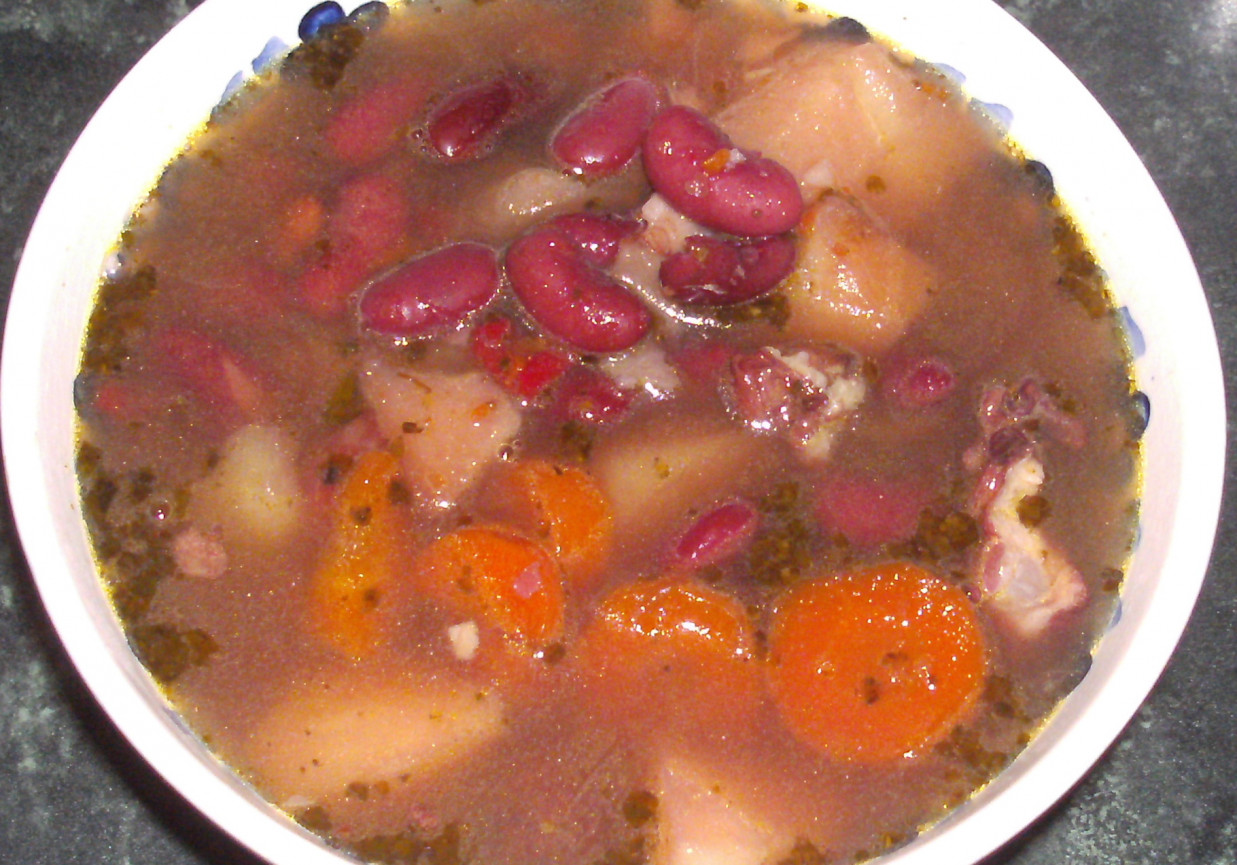 szybkowar-zupa z czerwonej fasoli... foto